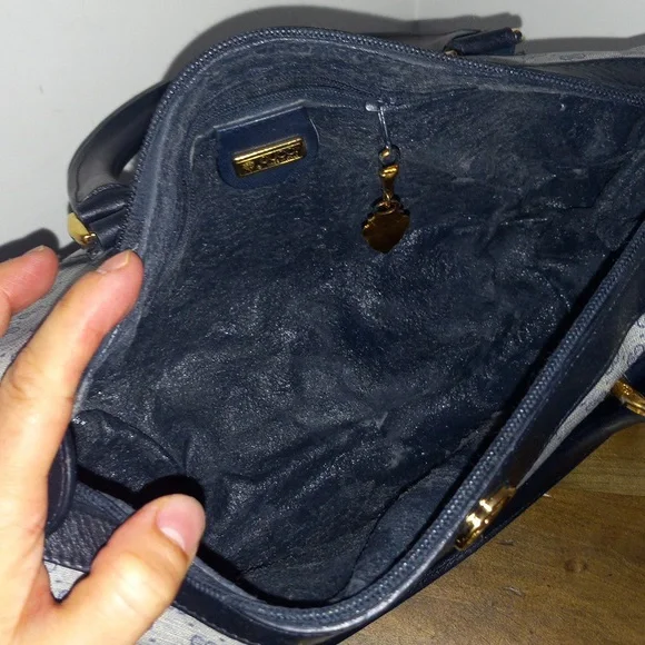 Authentic Vintage Gucci GG Monogram Micro Guccissima Boston Doctor Shoulder Bag - Picture 8 of 11